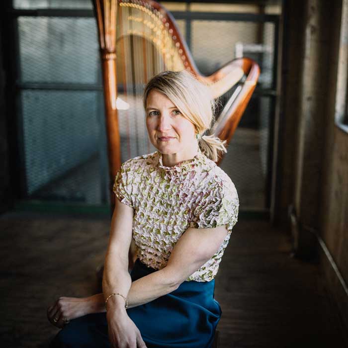 Leigh Brown is a harpist in Portland Oregon