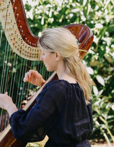 Leigh Brown playing Harp