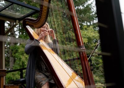 Harp on patio #2